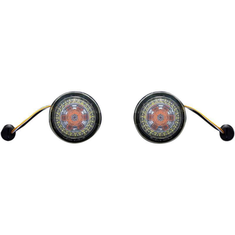 Custom Dynamics Dynamic Ringz™ Turn Signal Assembly - PB-AW-1157 For Harley Motorcycles 2000-2025