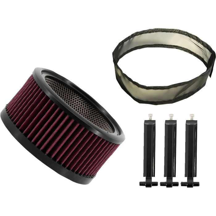 TRASK 1011-4663 TM-1020-BPGBK Big Power Filter Kit - Gloss Black