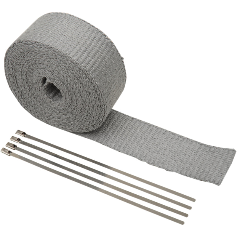 CYCLE PERFORMANCE PROD. 1861-0775 CPP/9056 Fiberglass Exhaust Wrap Kit silver - 2" x 25'