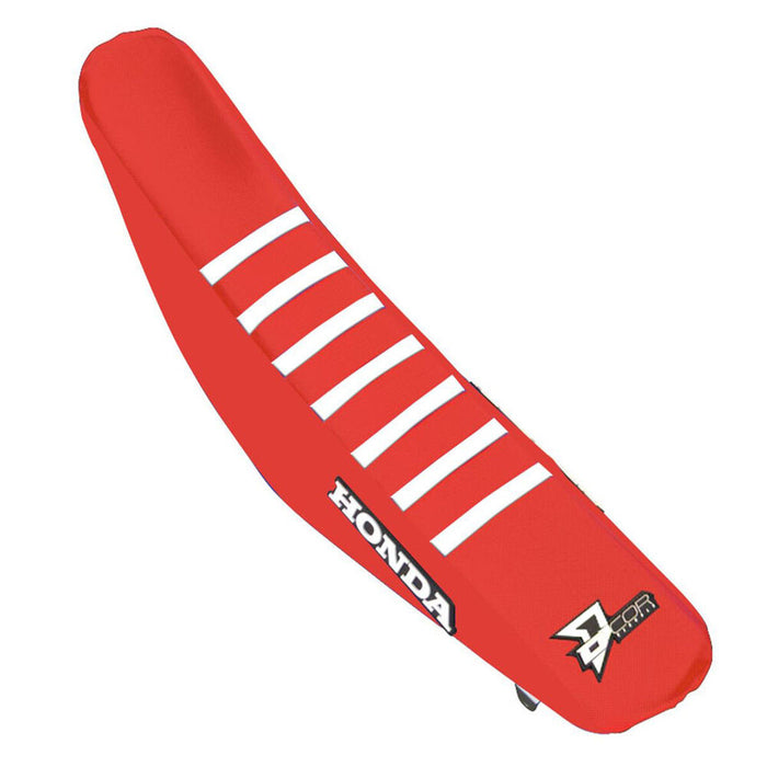 D-Cor Seat Cover RED W White Ribs - 30-10-501 Honda CRF450R / CRF450RX / CRF250R 2021-2025