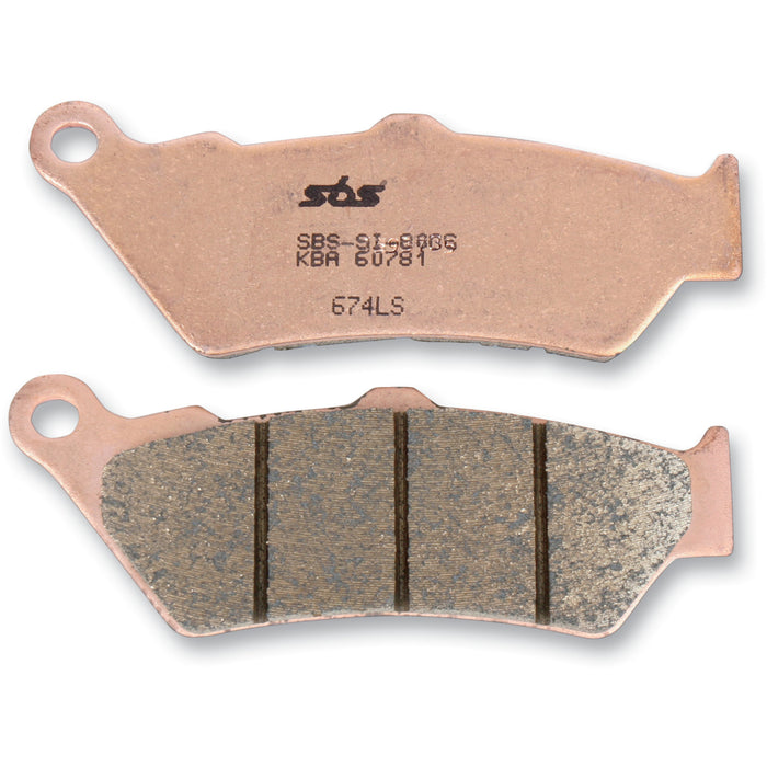 SBS 1721-1485 674LS LS Street Excel Sintered Rear Brake Pads LS Brake Pads - 674LS