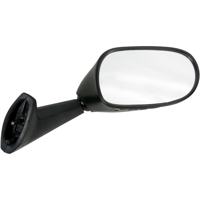 EMGO 20-86891 20-86891 OEM-Style Replacement Mirror Mirror - Side View - Oval - Black - Right