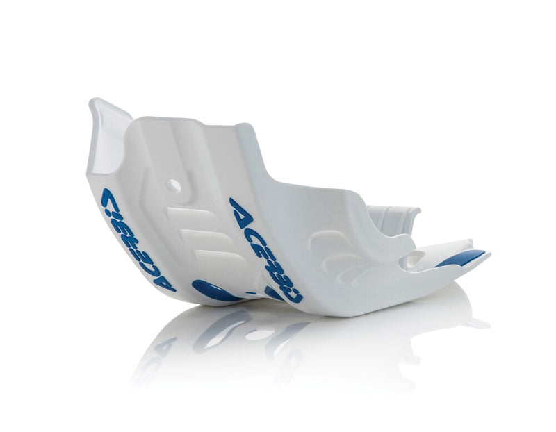 Acerbis 2791661029 Skid Plate With Linkage Guard White Blue Husqvarna FE 450 / FE 501 / FE501S 2020-2023