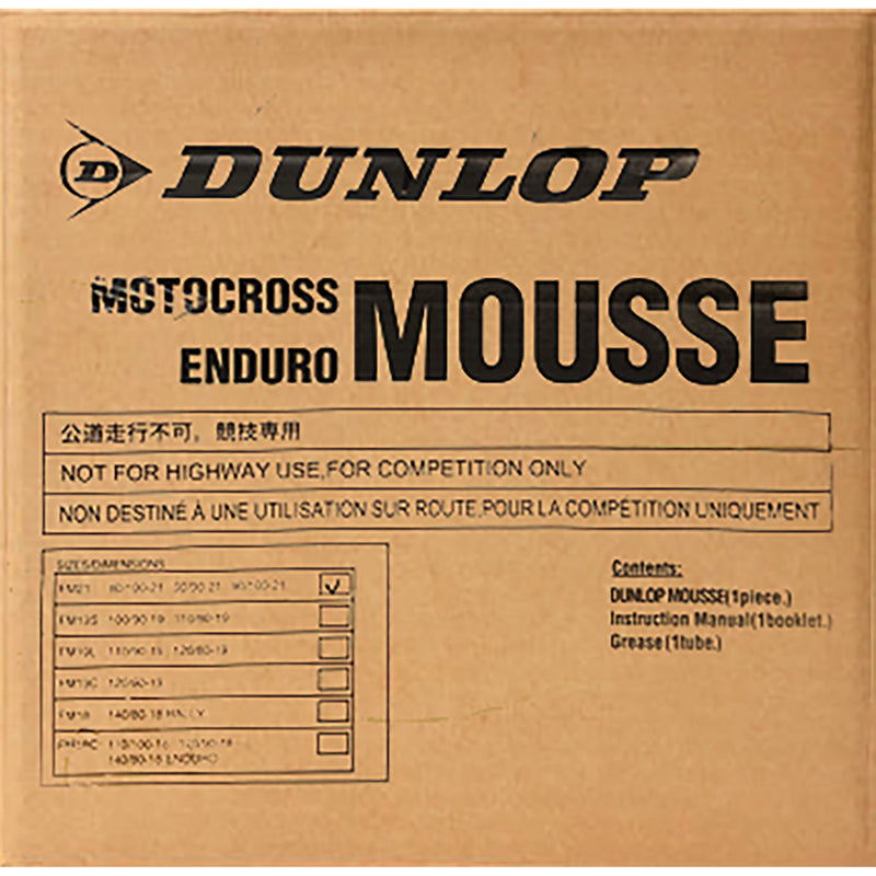 DUNLOP 0350-0776 76760005 Mousse Tube 19"
