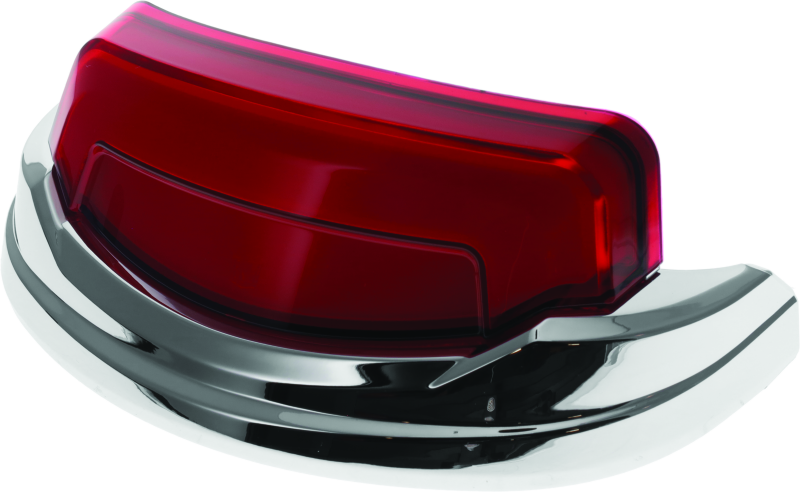 Kuryakyn 2966 Tracer Rear Fender Tip Light Chrome Red Lens - Photo - Primary