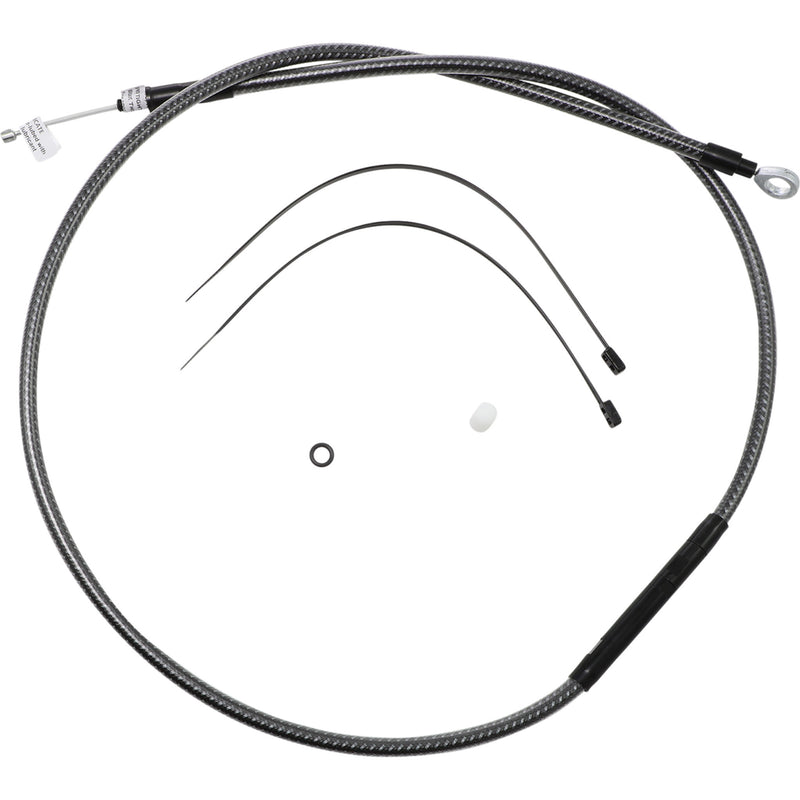 Magnum Shielding High-Efficiency Polished Karbonfibr Clutch Cable 57-1/4" - 72252HE For Harley Sportster 2004-2021