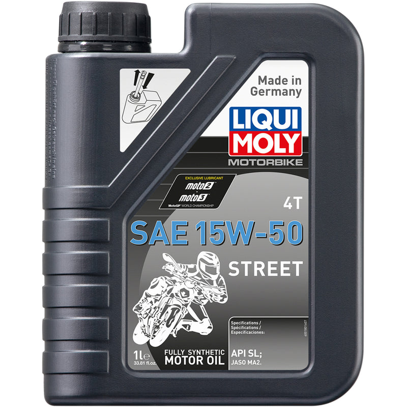 LIQUI MOLY 3601-0693 20058 Street 4T Engine Oil Street 4T Oil - 15W-50 - 1 L