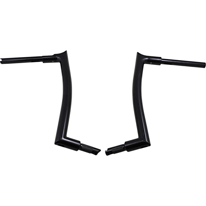 FAT BAGGERS INC. 0601-5270 807016-B 1-1/2" EZ Install Pointed Top Handlebar - 16" - Black