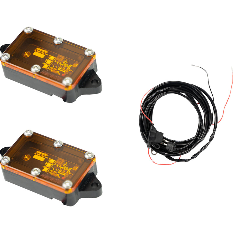 HERETIC 2040-3081 70019 LED Rock Light Rock Light - Amber - 2 Pack