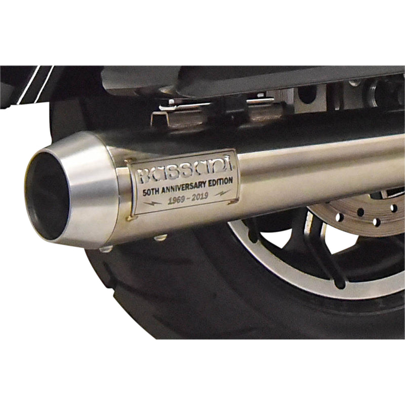 Bassani Xhaust Road Rage 2-Into-1 Exhaust System - 1F50SS For Harley Touring 2017-2026