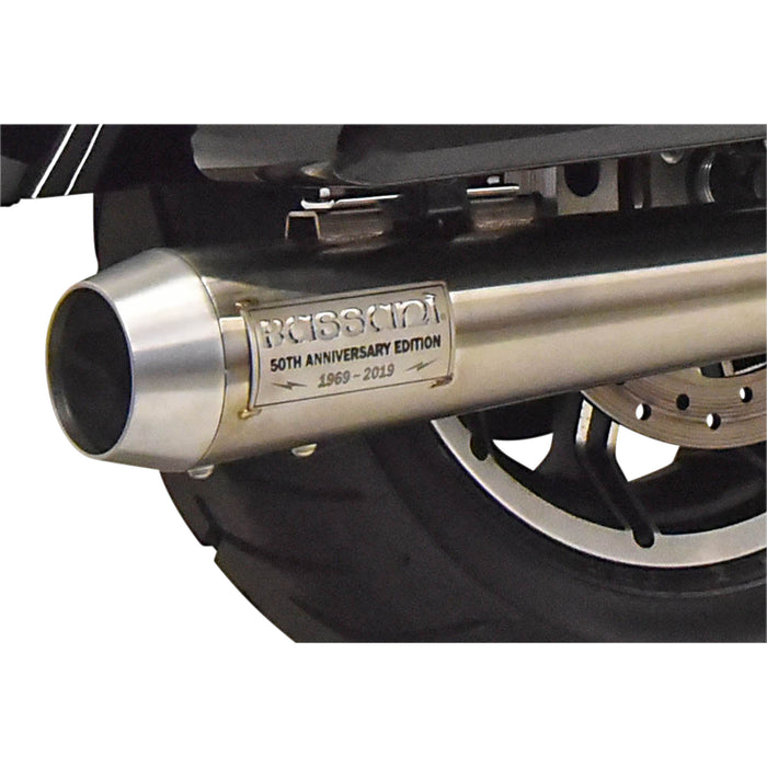 BASSANI XHAUST 1800-2440 1F50SS 50th Anniversary 2:1 Exhaust System - Stainless Steel - M8 FL