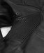 Gasser jacket in black leather and gussets