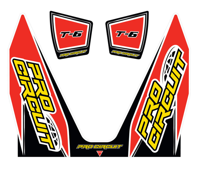 Pro Circuit 794-9047 DC14T6 T-6 WRAP/END CAP DECAL REPLACEMENT MUFFLER STICKERS