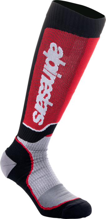 Alpinestars 482-9927L 4702324-1215-L MX PLUS SOCKS BLACK/GREY/RED LG