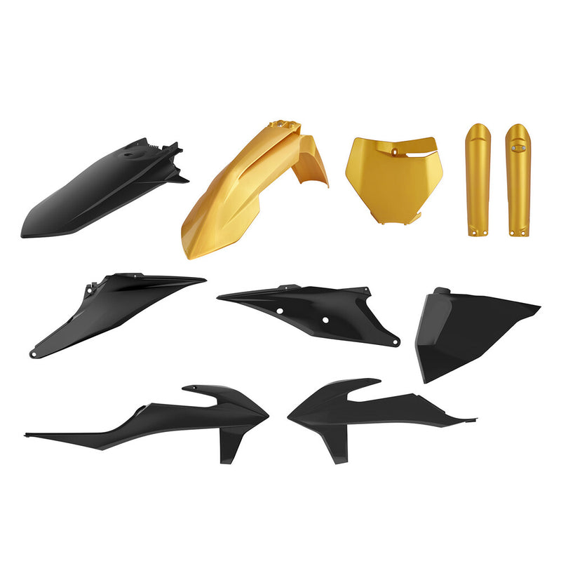 Polisport Full Plastic Kit KTM Gold Black - 91052 KTM Dirt Bikes 2019-2022