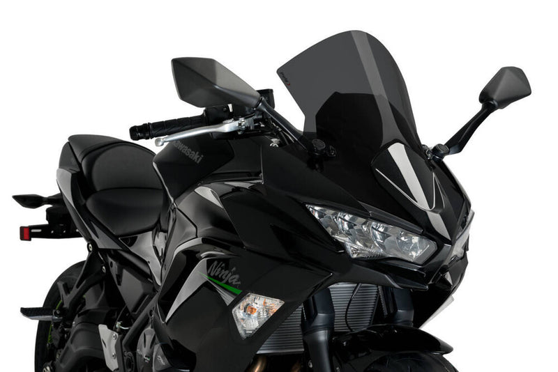 Puig Hi-Tech Parts Windscreen R-Racer Dark Smoke - 3880F Kawasaki Ninja 650 2020-2026