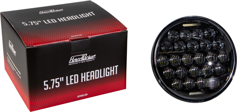 Harddrive 820-0360 820-0360 LED HEADLIGHT 7" 105W BLACK 5500/3000 LUMENS