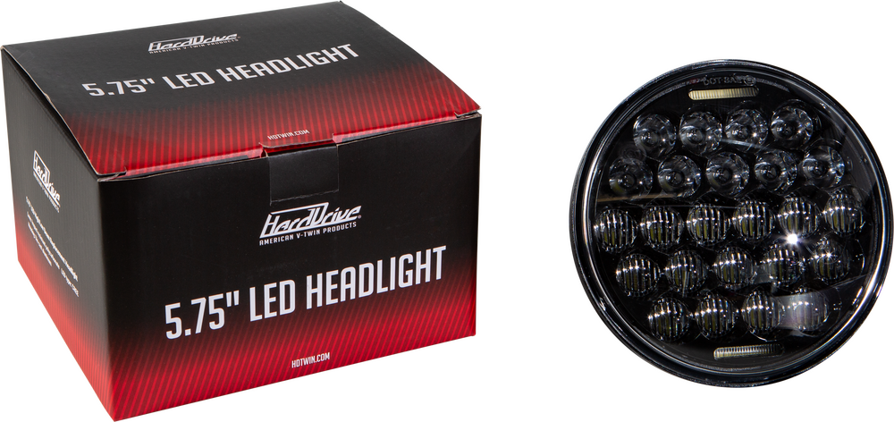 Harddrive 820-0360 820-0360 LED HEADLIGHT 7" 105W BLACK 5500/3000 LUMENS