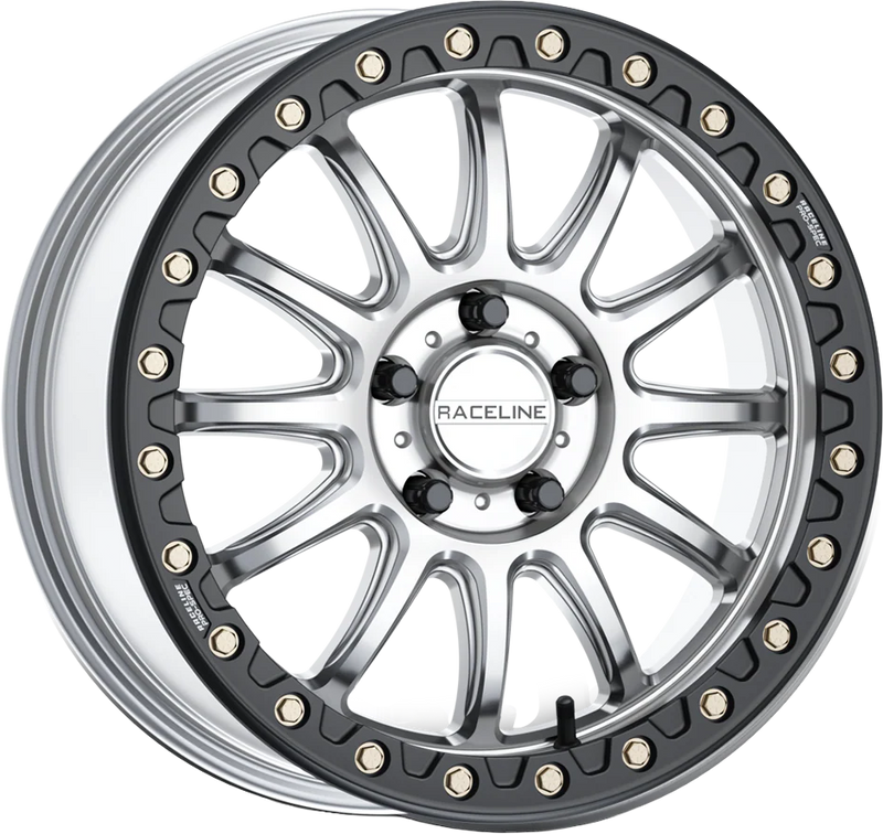 Raceline Wheels 570-2135 A14SB-57012+25 ALPHA HYPER 15X7 5X114.3 +25 SILVER W/ BLACK RING