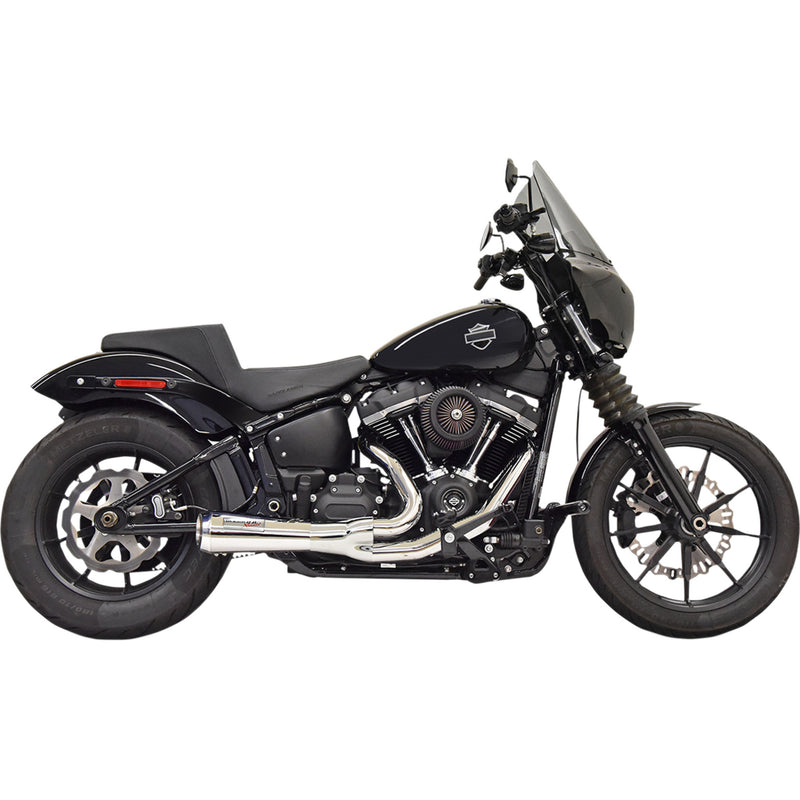Bassani Xhaust Road Rage 2-Into-1 Exhaust System - 1S73 For Harley Softail 2018-2024
