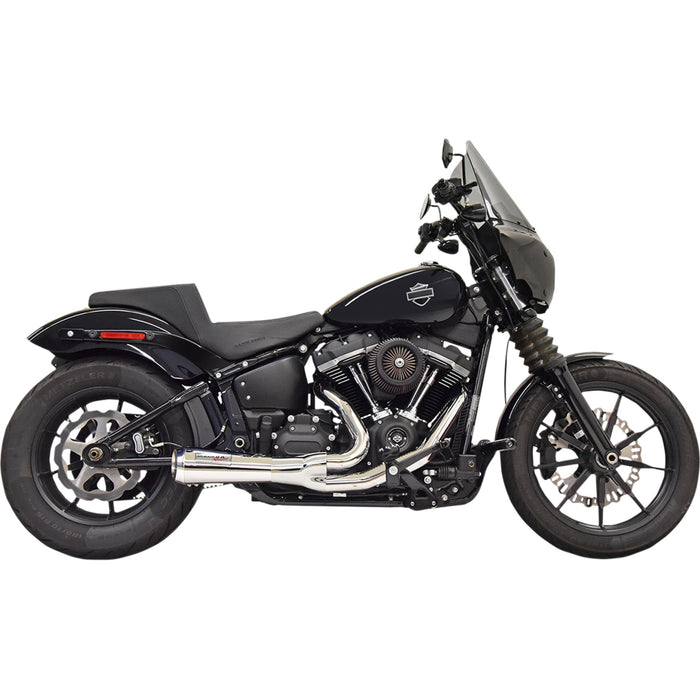 BASSANI XHAUST 1800-2489 1S73 The Ripper Short Road Rage 2-into-1 Exhaust System - 2:1 Short Exhaust - Chrome