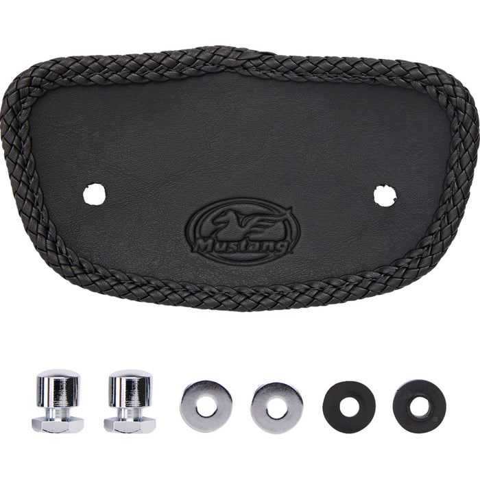 MUSTANG 0801-0557 79448 Studded Super Solo Vinyl Seat with Removable Driver Backrest - Wide Solo Seat - Driver Backrest