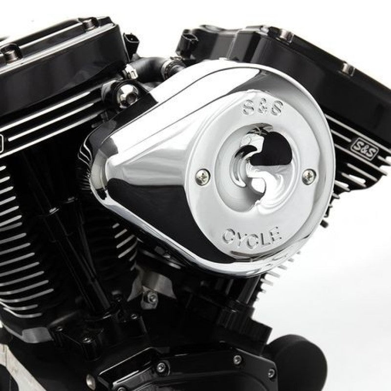 S&S Cycle 170-0528 01-15 Fuel-injected Softail Stealth Air Cleaner Kit W/ Chrome Teardrop Cover - User 1
