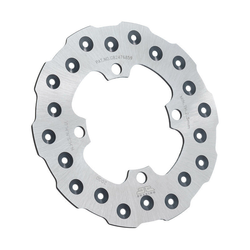 JT Sprockets Rear Brake Rotor SS Self Cleaning - JTD2000SC01 For Kawasaki KX 65 2000-2009 | Suzuki RM 65 2003-2005