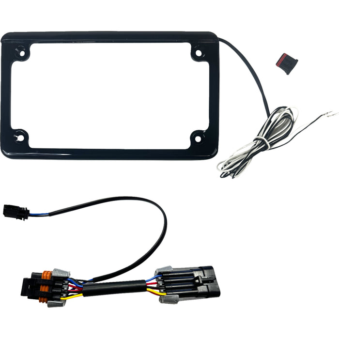 CUSTOM DYNAMICS 2030-2391 CD-LPF-RZR3 License Plate Frame Turn Signal Kit - Front/Rear - Black - RZR