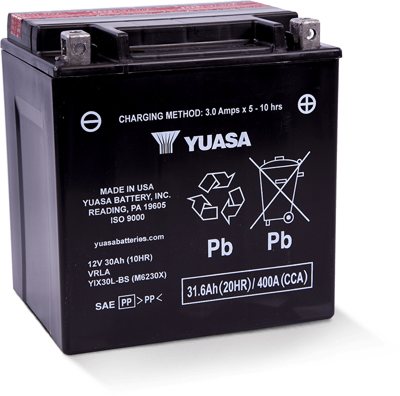 Yuasa Battery YUAM6230XPW Yuasa YIX30L-BS-PW High Performance Maintenance Free AGM 12-Volt Battery W/bottle - User 1