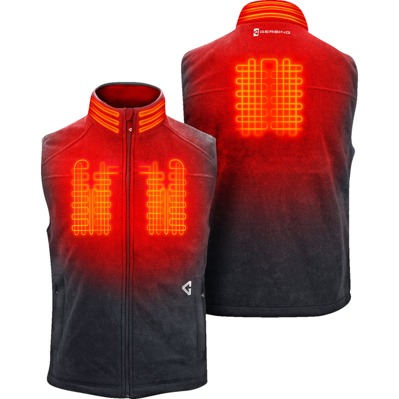 GERBING HEATED CLOTHING 7V Thermite Fleece Vest 2.0 Gray