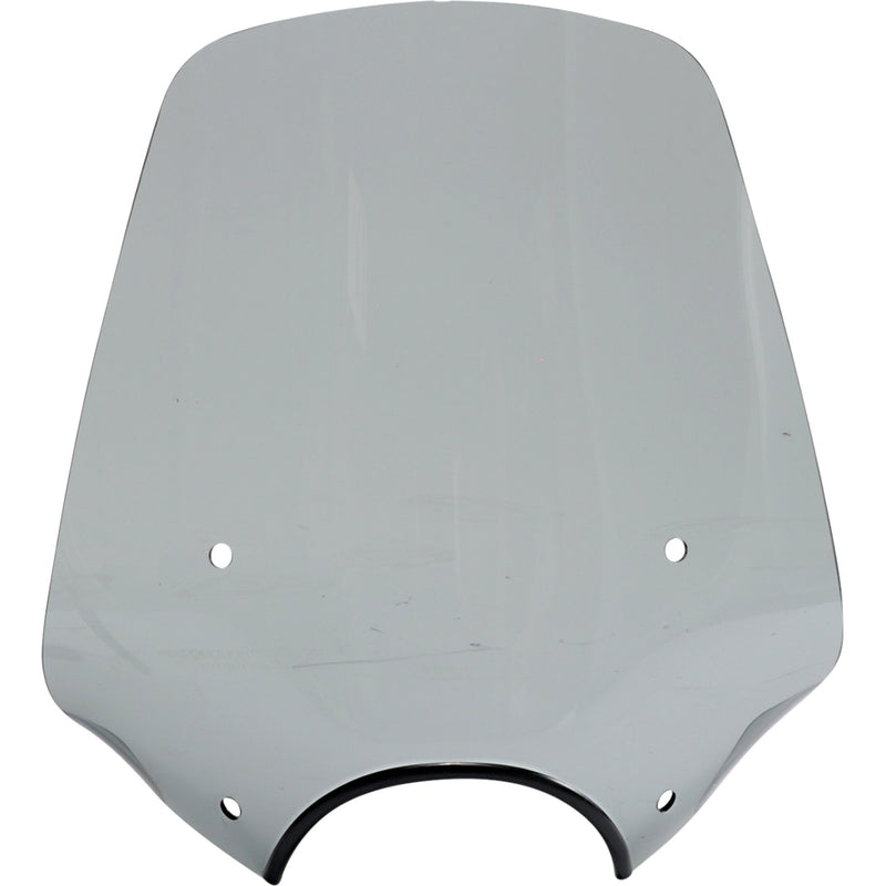 MEMPHIS SHADES 2313-0289 MEP57212 Big Shot Sportshield Big Shot Windshield - 9" Headlight Cutout - Black Smoke