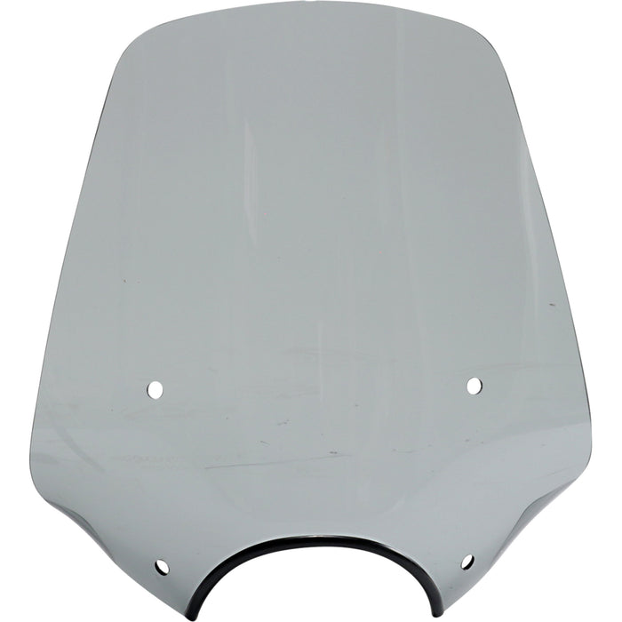 MEMPHIS SHADES 2313-0289 MEP57212 Big Shot Sportshield Big Shot Windshield - 9" Headlight Cutout - Black Smoke