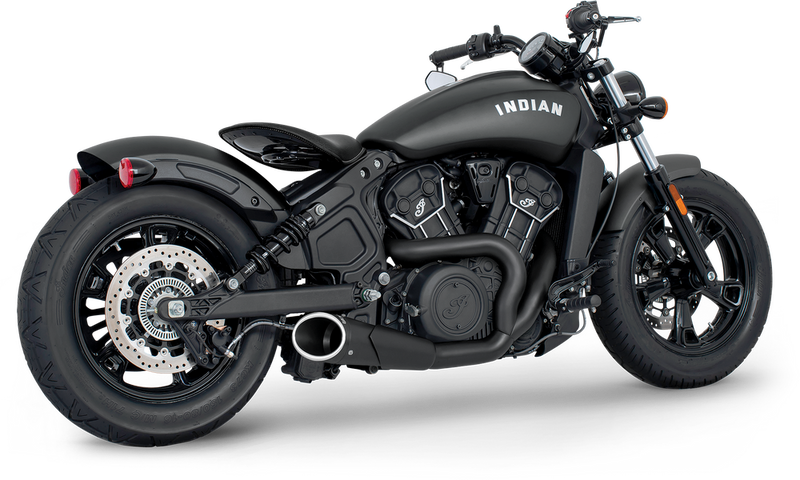 Freedom Combat 2-1 Shorty Black W Black TIP ` - IN00082 For Indian Scout 2015-2019