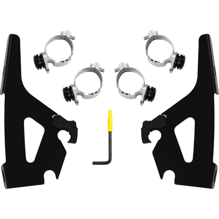 MEMPHIS SHADES 2321-0773 MEB2075 Batwing Fairing Trigger-Lock Mounting Kit Batwing Mounting Kit - Black - Chief