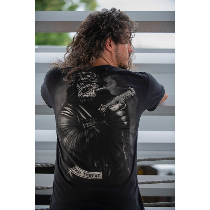 LETHAL THREAT 3030-20230 LT20732XXXL Pistol Packing Gorilla T-Shirt black - 3xl
