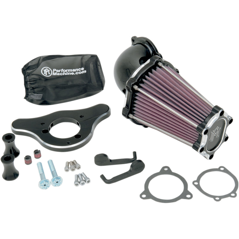 Performance Machine (pm) Fast Air Air Cleaner - 0206-2049-BM For Harley Motorcycles 1993-2017