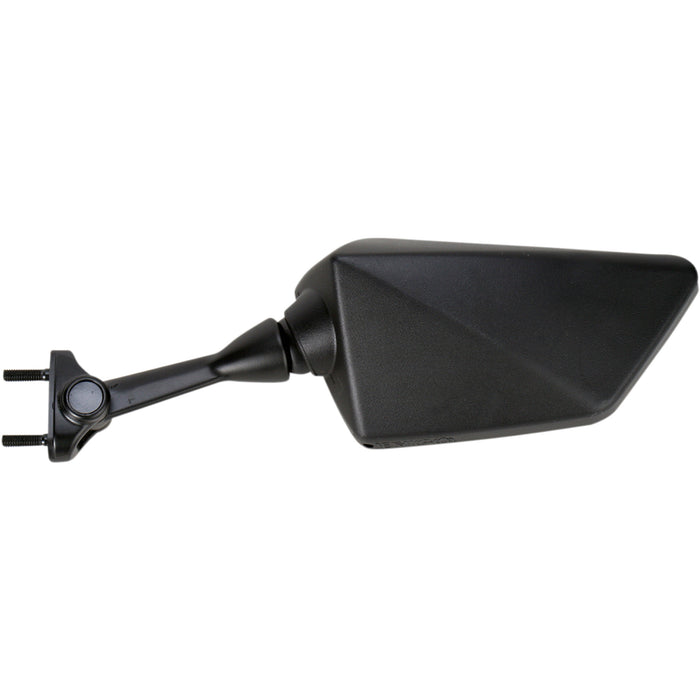 EMGO 0640-0690 20-43092 OEM-Style Replacement Mirror Mirror - Side View - Polygon - Black - Left