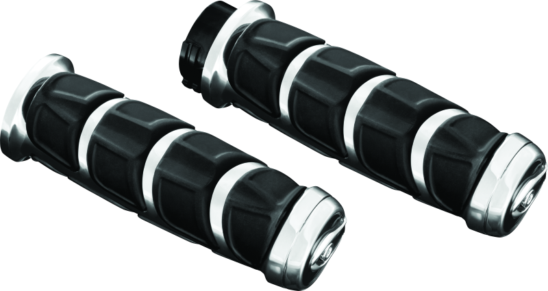 Kuryakyn 6375 Kinetic Grips Metric Chrome - Photo - Primary