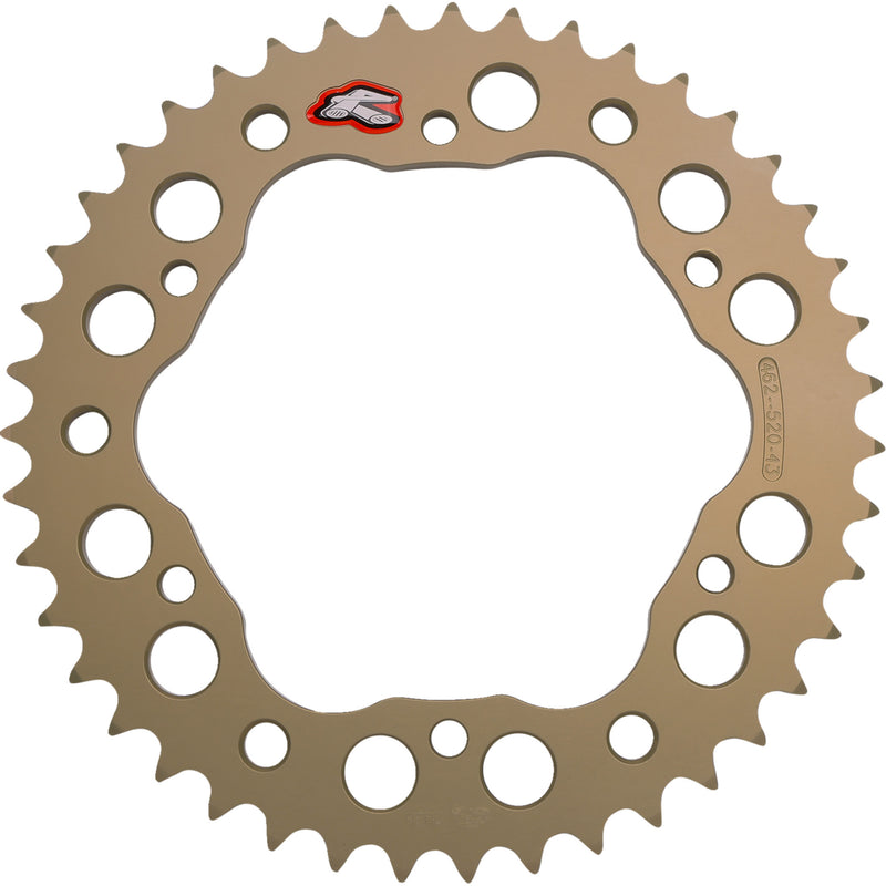 RENTHAL 1211-2741 462--520-43P-HA Rear Aluminum Sprocket Rear Sprocket - Aluminum - 43 Tooth - Ducati