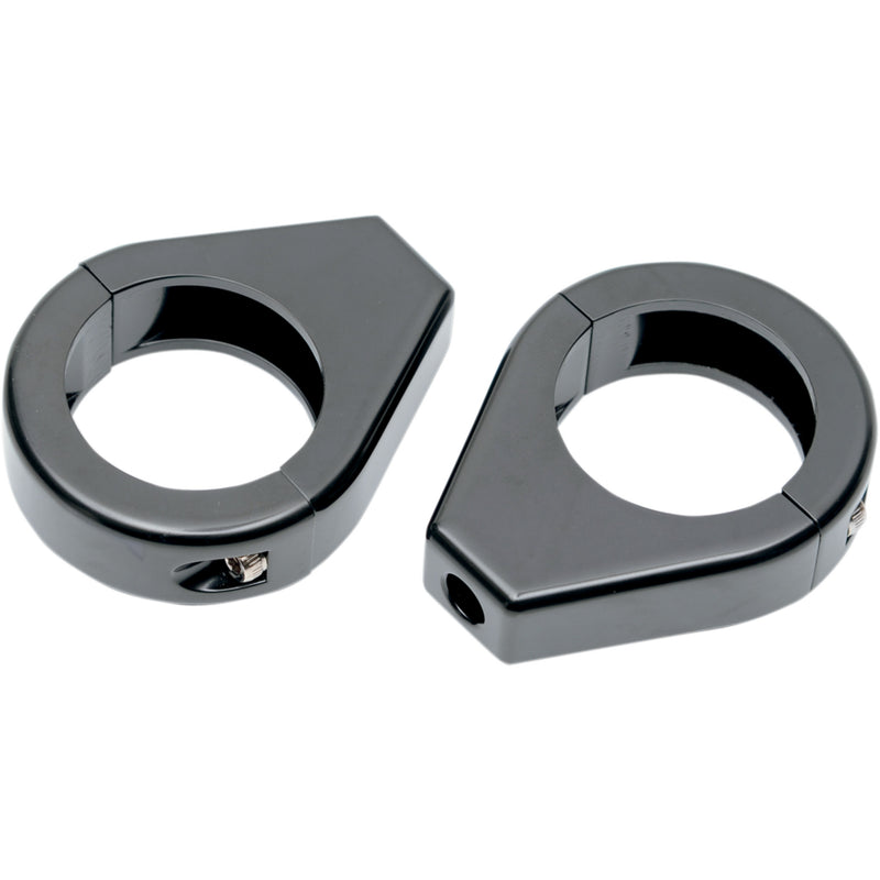 DRAG SPECIALTIES 2040-1128 Turn Signal Fork Clamps Turn Signal - Clamp - 39mm - Black