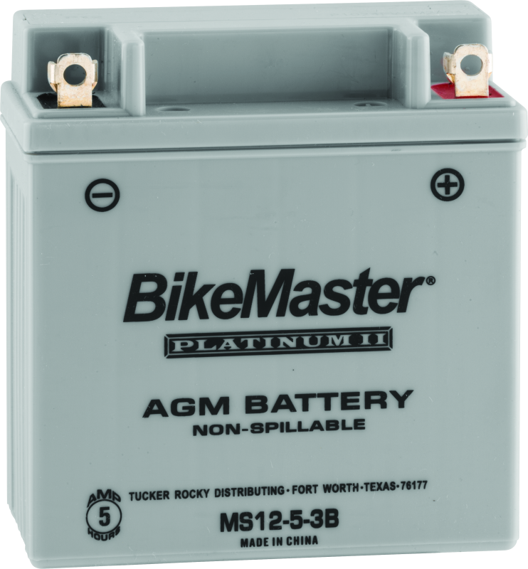 BikeMaster 780735 AGM Battery - MS12-5-3B - Photo - Primary