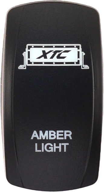 Xtc Power Products Dash Switch Rocker Face Amber Light Bar - SW00-00101001