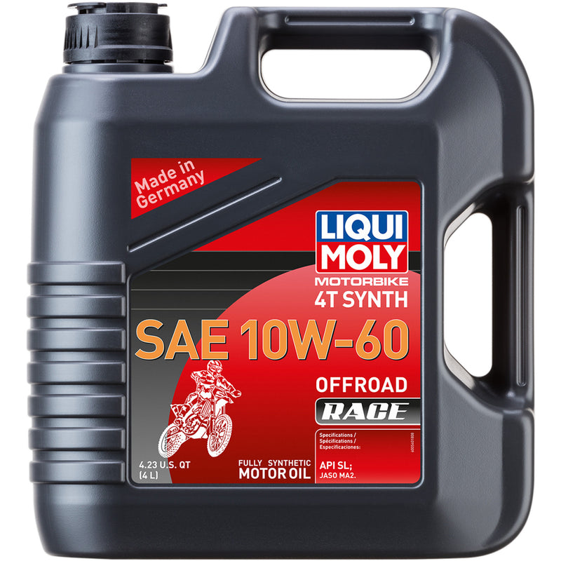 LIQUI MOLY 3601-0682 20188 Offroad Race Synthetic 4T Engine Oil Off-Road Synthetic Oil - 10W-60 - 4L