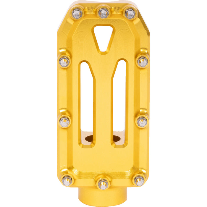 THRASHIN SUPPLY CO. 1610-0764 TSC-2221-5 Aggressor Brake Pedal gold - touring
