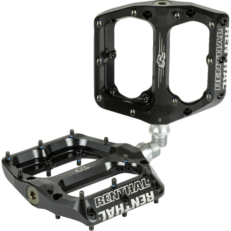 RENTHAL 4910-0080 PD10001-001-01 Revo-F Flat Pedals Revo-F Pedals - Flat - Black