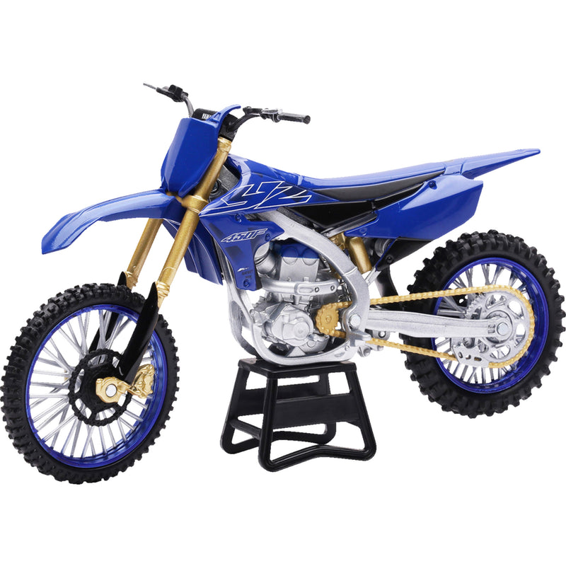 NEW RAY TOYS 7001-0051 58313 Mini Yamaha YZ450F Dirt Bike Yamaha YZ450F Dirt Bike - 1:12 Scale - Blue/Gold/Black