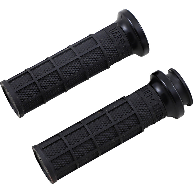 Odi Indian Hart-Luck Signature V-Twin Lock-On™ Grips Grips Hart Luck Black Black - V31ITW-BB-B For Indian 2018-2024