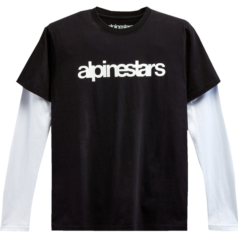 ALPINESTARS 3030-22945 1213713001020XL Stack Long-Sleeve Knit T-Shirt black/white - xl