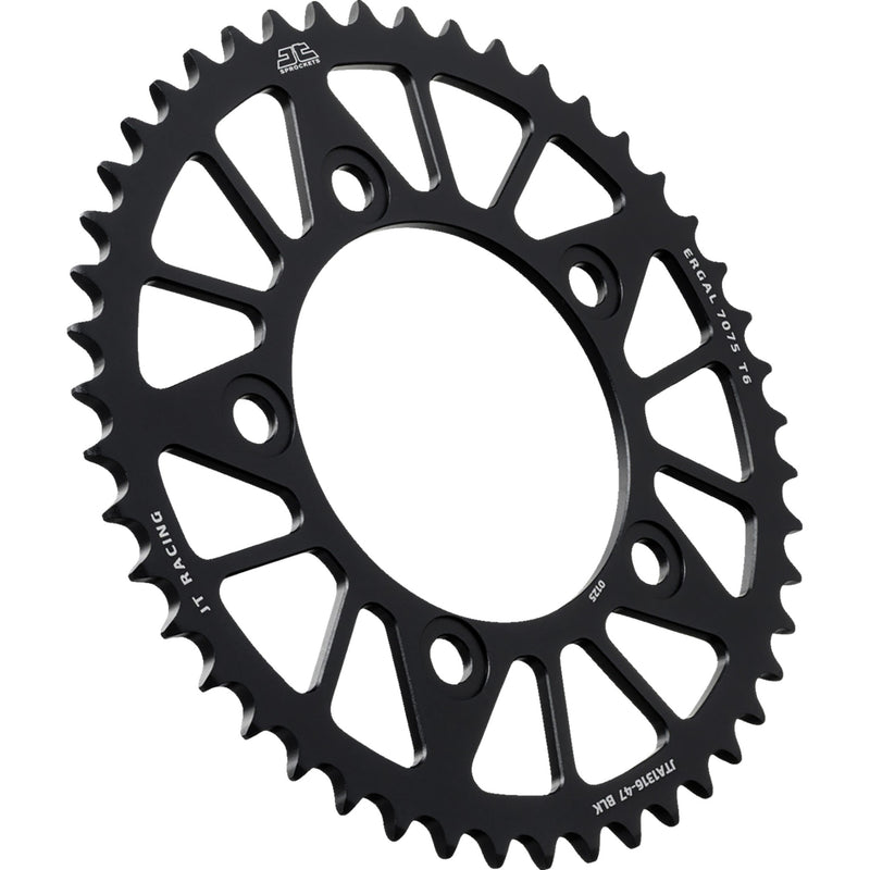 JT SPROCKETS 1211-2905 JTA1316.47BLK Aluminum Rear Sprockets Rear Sprocket - Aluminum - 47 Tooth - Black - Honda